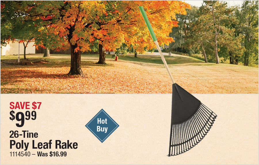 26-Tine Poly Leaf Rake